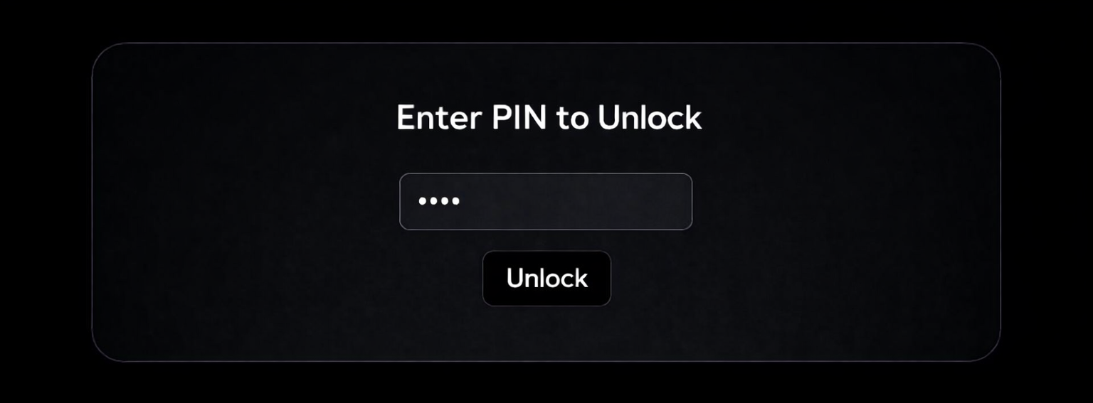 SecureBin PIN locked access